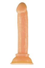 Vibra Portatif Vantuzlu Dildo - Damarlı ve Kutulu (13 cm) - Görsel 3