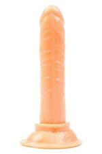 Vibra Portatif Vantuzlu Dildo - Damarlı ve Kutulu (13 cm) - Görsel 7