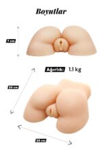 Vibra Gerçekçi Yapay Vajina - Tek Girişli Mastürbatör (1.1 Kg) - Görsel 4
