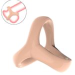 Ikoky Silikon Penis ve Testis Halkası - Ultra Esnek (Ten Rengi)