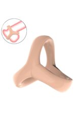Ikoky Silikon Penis ve Testis Halkası - Ultra Esnek (Ten Rengi)