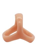 Ikoky Silikon Penis ve Testis Halkası - Ultra Esnek (Ten Rengi) - Görsel 3