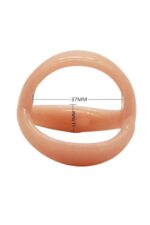 Ikoky Silikon Penis ve Testis Halkası - Ultra Esnek (Ten Rengi) - Görsel 4