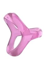 Ikoky Silikon Penis ve Testis Halkası - Ultra Esnek (Pembe)