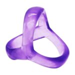 Ikoky Silikon Penis ve Testis Halkası - Ultra Esnek (Mor)