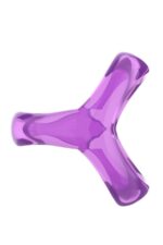 Ikoky Silikon Penis ve Testis Halkası - Ultra Esnek (Mor) - Görsel 3