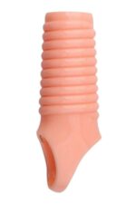 Ikoky Yatay Tırtıklı Penis Kılıfı - Doğal Görünüm (Ten Rengi) - Yatay Tırtıklı Model - Görsel 7