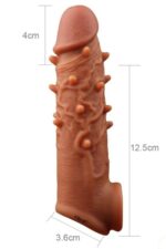 Ikoky Uzatmalı Realistik Penis Kılıfı - Testis Halkalı Kaymaz Yapı