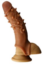 Ikoky Uzatmalı Realistik Penis Kılıfı - Testis Halkalı Kaymaz Yapı - Görsel 6