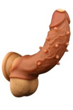 Ikoky Uzatmalı Realistik Penis Kılıfı - Testis Halkalı Kaymaz Yapı - Görsel 7