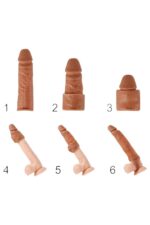 Ikoky Realistik Penis Kılıfı - 3,5 cm Uzatmalı ve Testis Destekli - Görsel 6