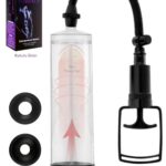 Men Powerup Büyük Boy Tetikli Vakumlu Penis Pompası - 22 cm Ölçekli - İki Ebatlı Başlık ile