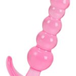 Vibra Esnek Boğumlu Pembe Jel Anal Plug - Yeni Başlayanlara Özel (11.5 cm)