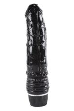 Vibra Titreşimli Siyah Jel Dildo - Gerçekçi Doku (20 cm) - Görsel 6