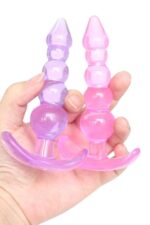 Vibra Esnek Boğumlu Pembe Jel Anal Plug - Yeni Başlayanlara Özel (11.5 cm) - Görsel 5