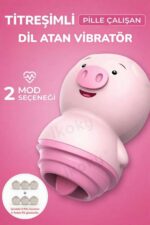 Ikoky Pilli Dil Atan Domuz Vibratör (2 Titreşim Modlu, 3 Pil ve 3 Yedek Pil Dahil) - Görsel 7