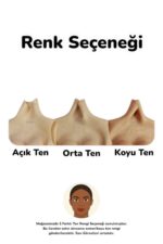 Vibra Giyilebilir Silikon Göğüs - Doğal Damla Form (Esmer Ten, D Beden) - Görsel 6