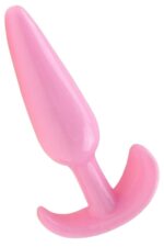 Vibra Esnek Silikon Boğumlu Anal Plug - Yeni Başlayanlara Özel (Pembe)