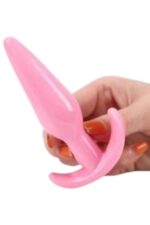 Vibra Esnek Silikon Boğumlu Anal Plug - Yeni Başlayanlara Özel (Pembe) - Görsel 3