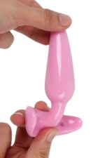 Vibra Esnek Silikon Boğumlu Anal Plug - Yeni Başlayanlara Özel (Pembe) - Görsel 4
