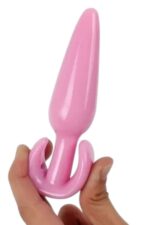 Vibra Esnek Silikon Boğumlu Anal Plug - Yeni Başlayanlara Özel (Pembe) - Görsel 5