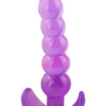 Vibra Esnek Jel Silikon Boğumlu Anal Plug - Yeni Başlayanlara Özel (11.5 cm)