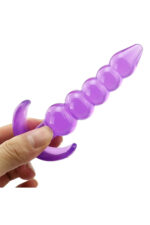 Vibra Esnek Jel Silikon Boğumlu Anal Plug - Yeni Başlayanlara Özel (11.5 cm) - Görsel 2
