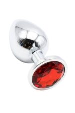 Vibra Elmas Taşlı Metal Anal Plug - Orta Boy 8,4 cm - (Saklama Kılıfı Hediyeli) - Görsel 6