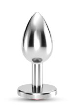 Vibra Elmas Taşlı Metal Anal Plug - Orta Boy 8,4 cm - (Saklama Kılıfı Hediyeli) - Görsel 7