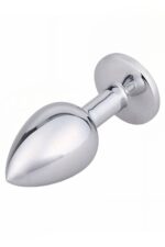Vibra Taşlı Metal Anal Plug - Küçük Boy (7 cm, Saklama Kılıfı Hediyeli) - Görsel 3