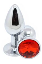 Vibra Taşlı Metal Anal Plug - Küçük Boy (7 cm, Saklama Kılıfı Hediyeli) - Görsel 4