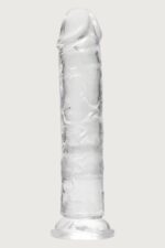 Vibra Ekstra Kalın ve Esnek Jelly Vantuzlu Şeffaf Dildo (22 cm) - Görsel 2